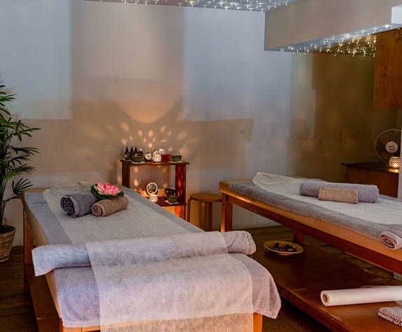 The Spa tables in the Wellness Room