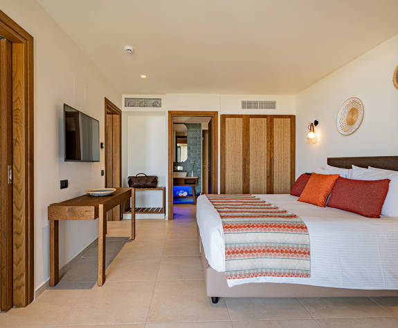 Minos Ambassador Suite Bedroom Side View