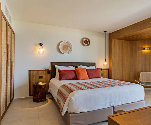 Minos Ambassador Suite Bedroom View King Bed