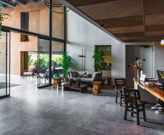 The entrance of the Lobby is accompanied by A Comfortable Lounge