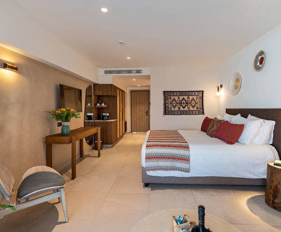 Minos Ambassador Junior Suite Bedroom Side View