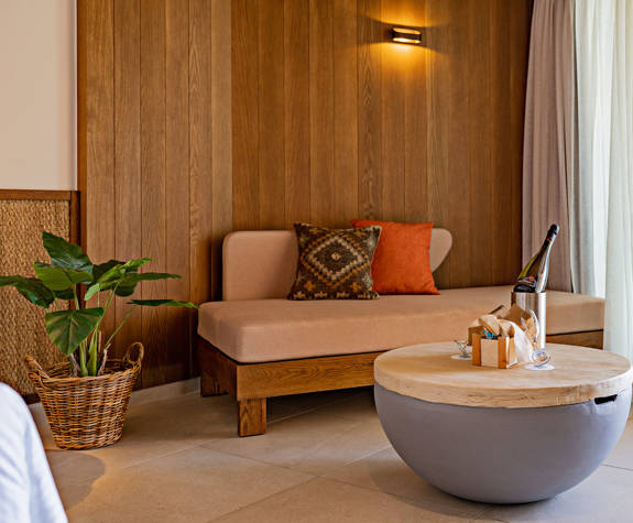 Minos Ambassador Deluxe Junior Suite Bedroom Sofa 